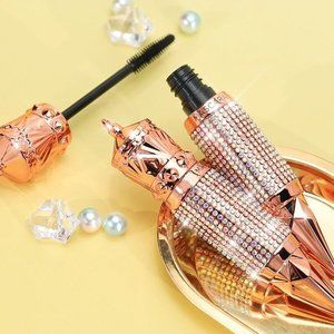 NWT Sparkling Bling Crystal Rhinestone Black Mascara Makeup Cosmetics +Gift